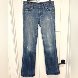 Vintage Citizens of Humanity Low Waist Boot Size 28 Naturally Distressed